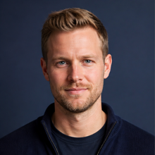 Synthetic founder profile photo